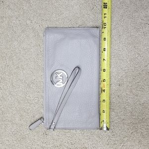 Micheal Kor Wristlet Wallet in Gray